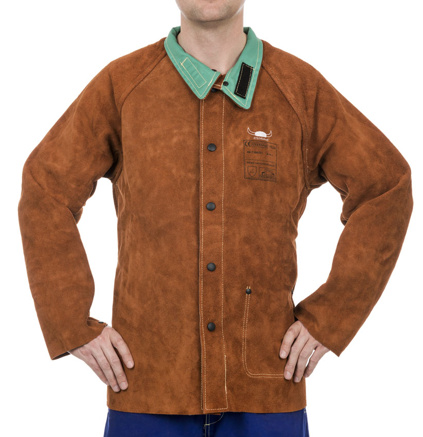 Weldas® Spalt Rindleder Schweißerjacke 44-7300 Lava Brown