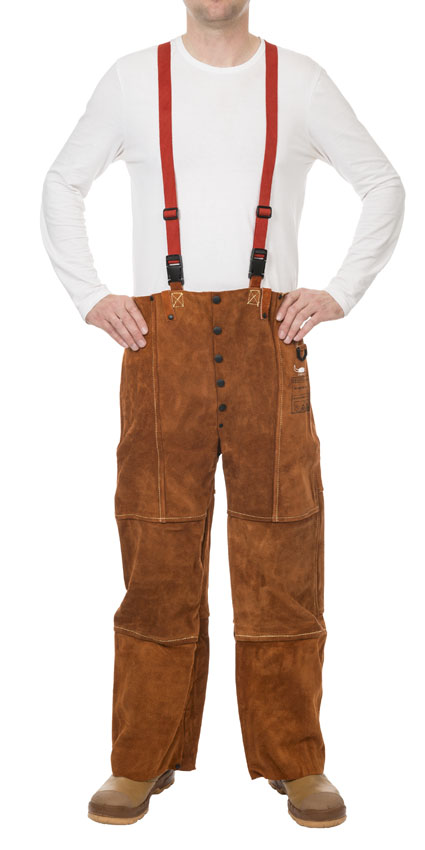 Weldas® Spalt Rindleder Schweißerbundhose 44-7440/7600 Lava Brown™