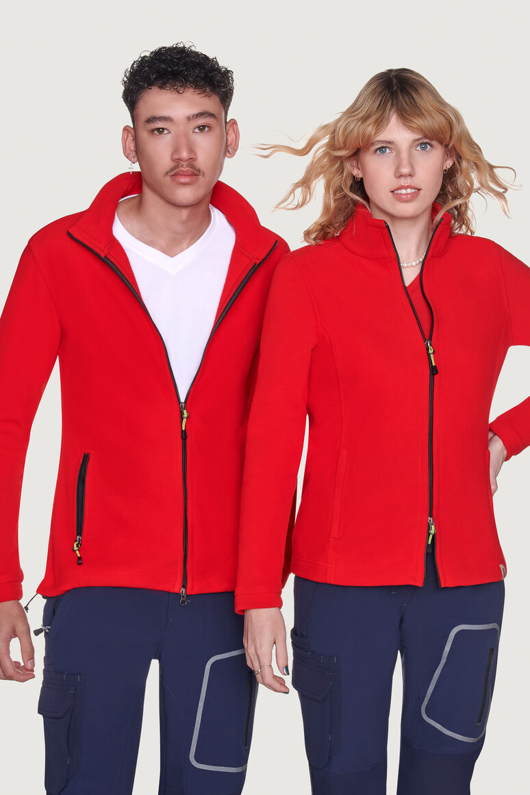 HAKRO® Herren - Fleecejacke ECO 846 aus 100 % recyceltem Polyester