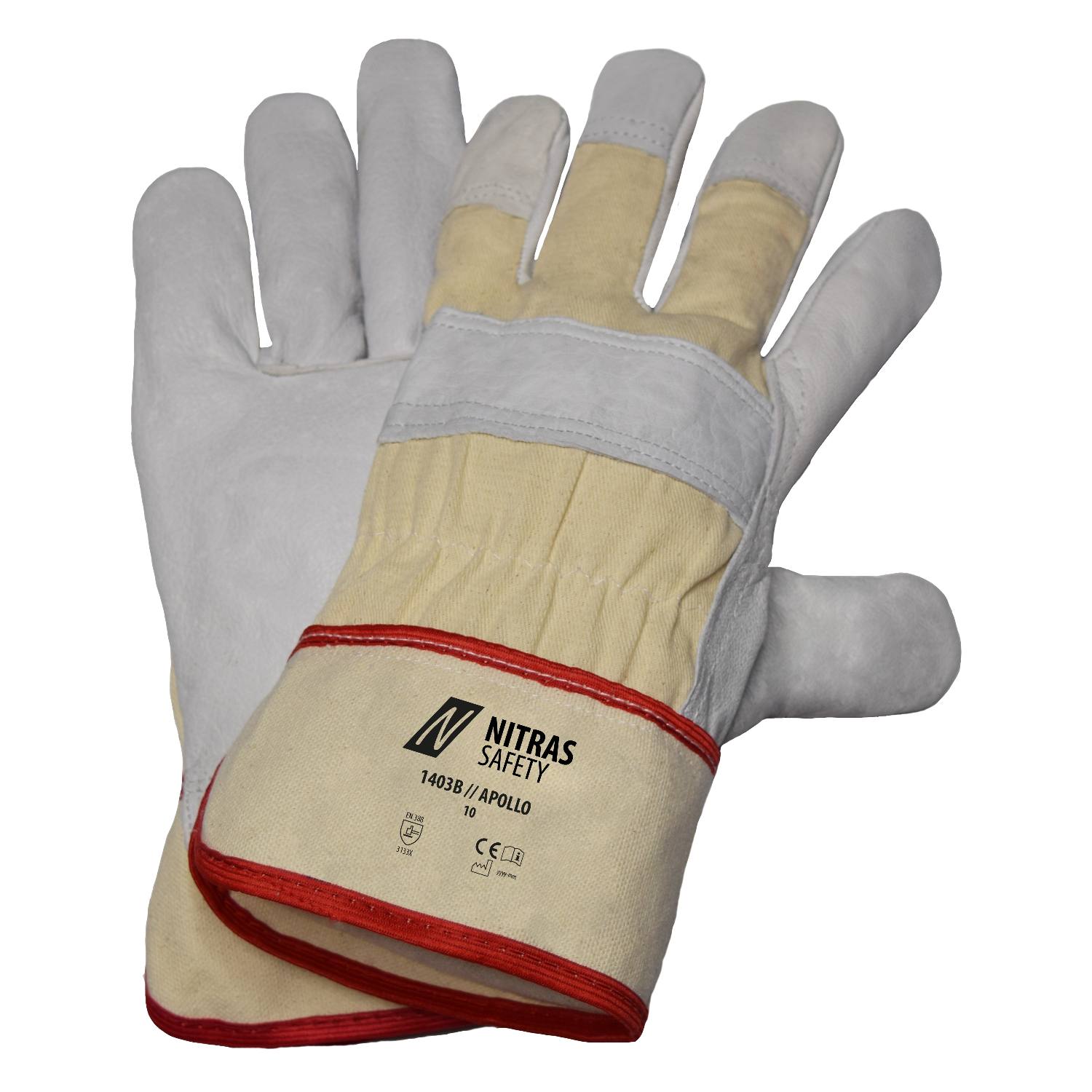 nitras® APOLLO 1403B Rindvolllederhandschuh