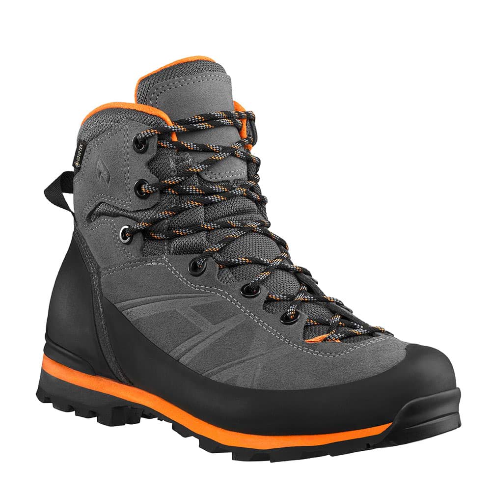 HAIX® Ramble GTX grey-orange 206603, Herren Kletterschuh mit GORE-TEX® Ausstattung und Vibramsohle 