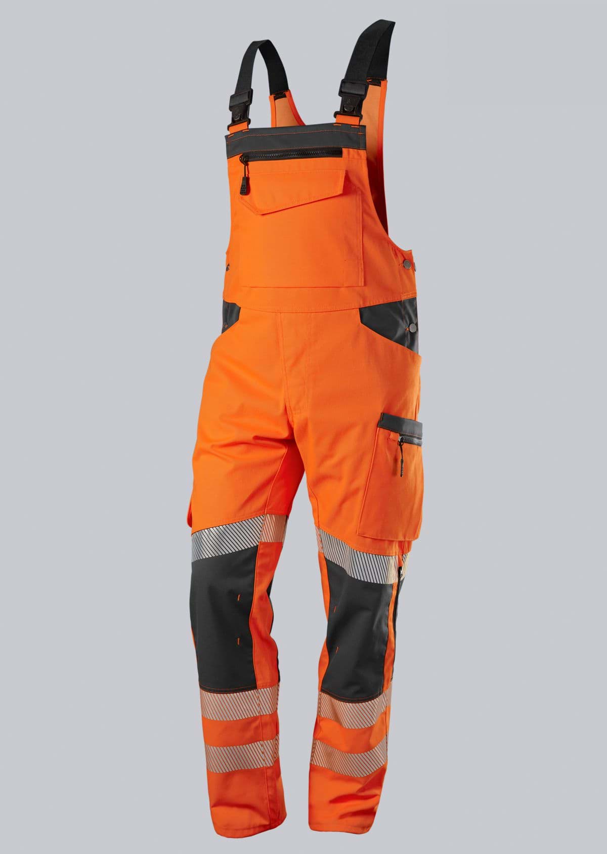 BP® 2041 Warnschutz-Stretch-Latzhose mit Knietaschen 