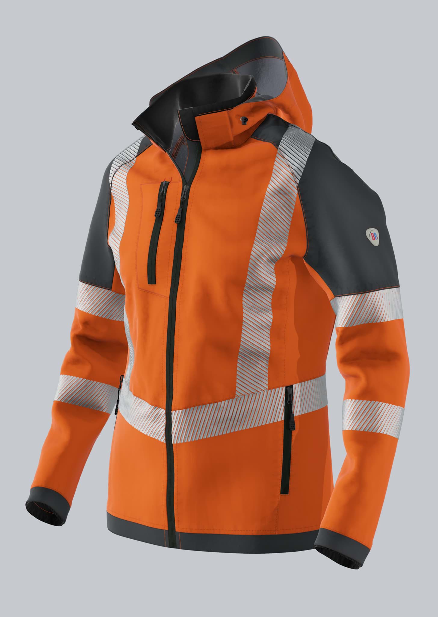 BP® 2034 Warnschutz-Stretch-Softshelljacke