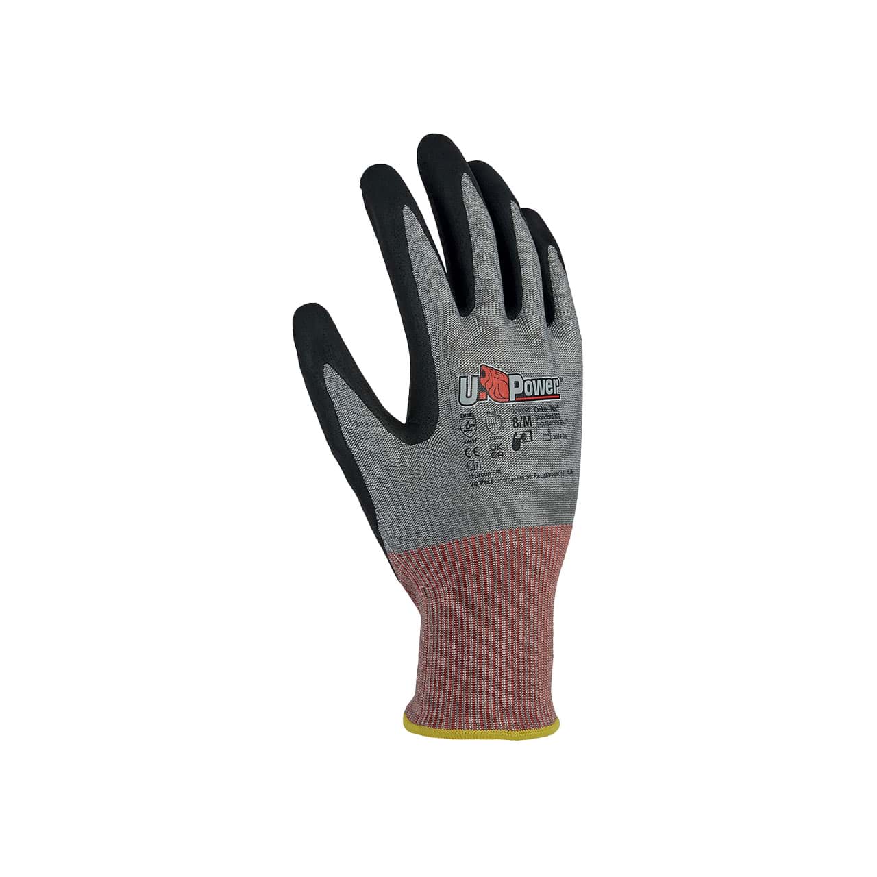 MAZURKA UG00025 – Schnittschutzhandschuh Klasse F mit U-Bubble Grip und Touchscreen-Funktion