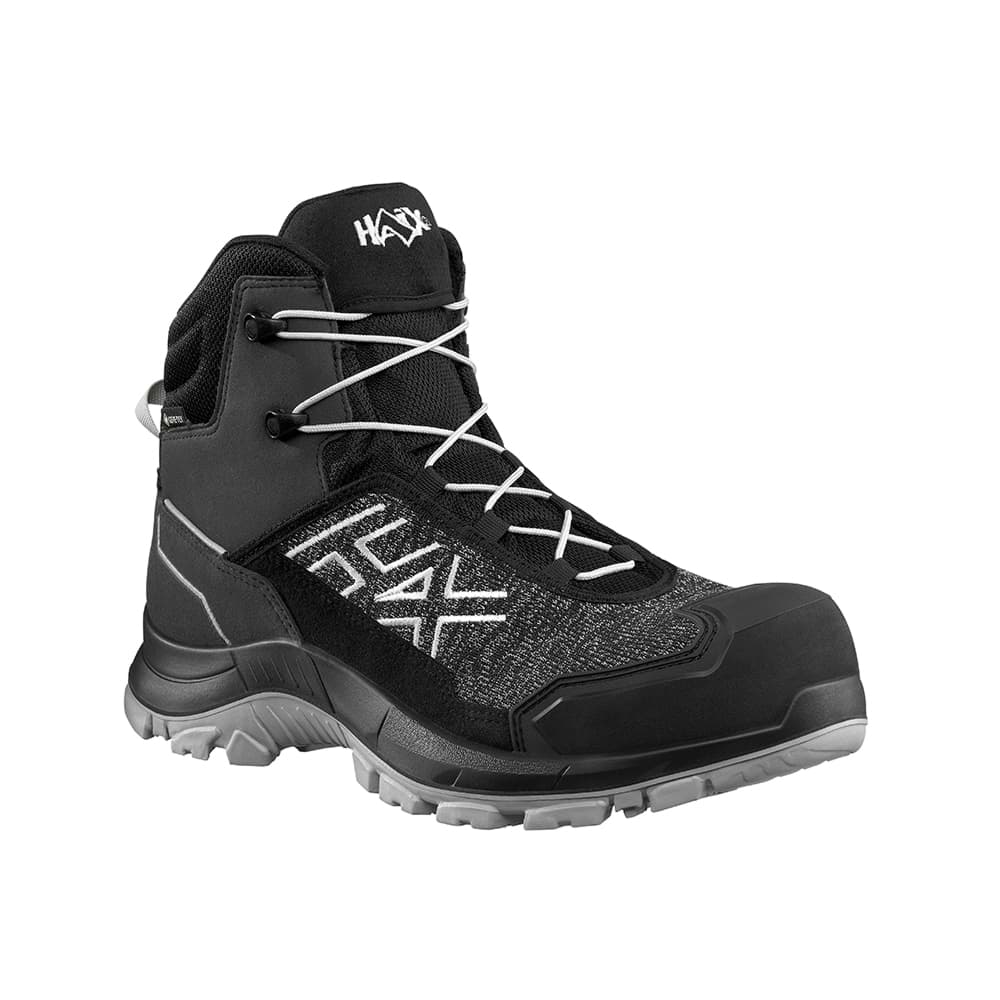 HAIX® Black Eagle Safety 410 C GTX grey 610047 – leichter S3 Sicherheits­halbschuh mit GORE-TEX®, ESD & metallfreiem Durchtrittschutz