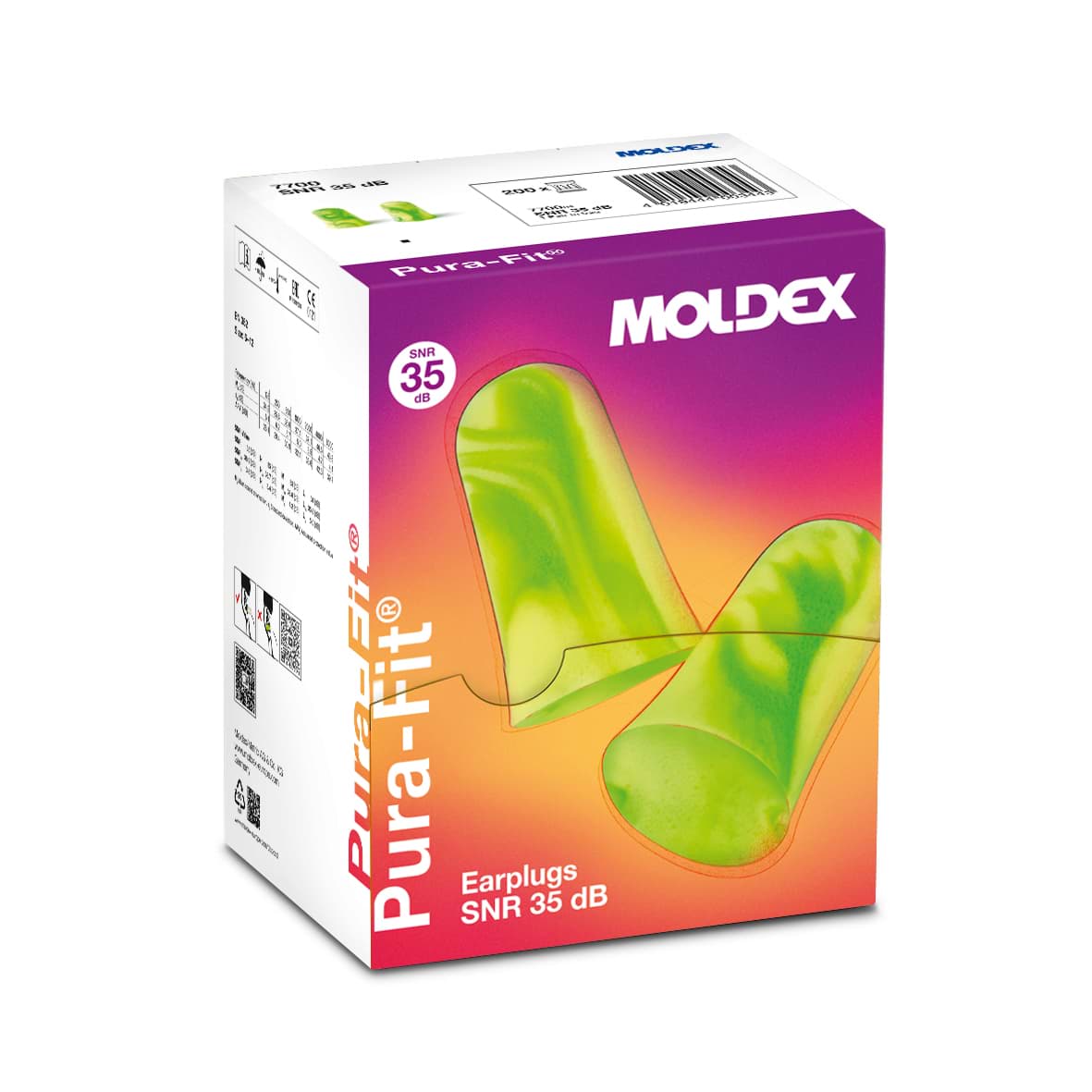 Moldex 770001 Pura-Fit® Gehörschutzstöpsel 35 dB – Profi-Lärmschutz        