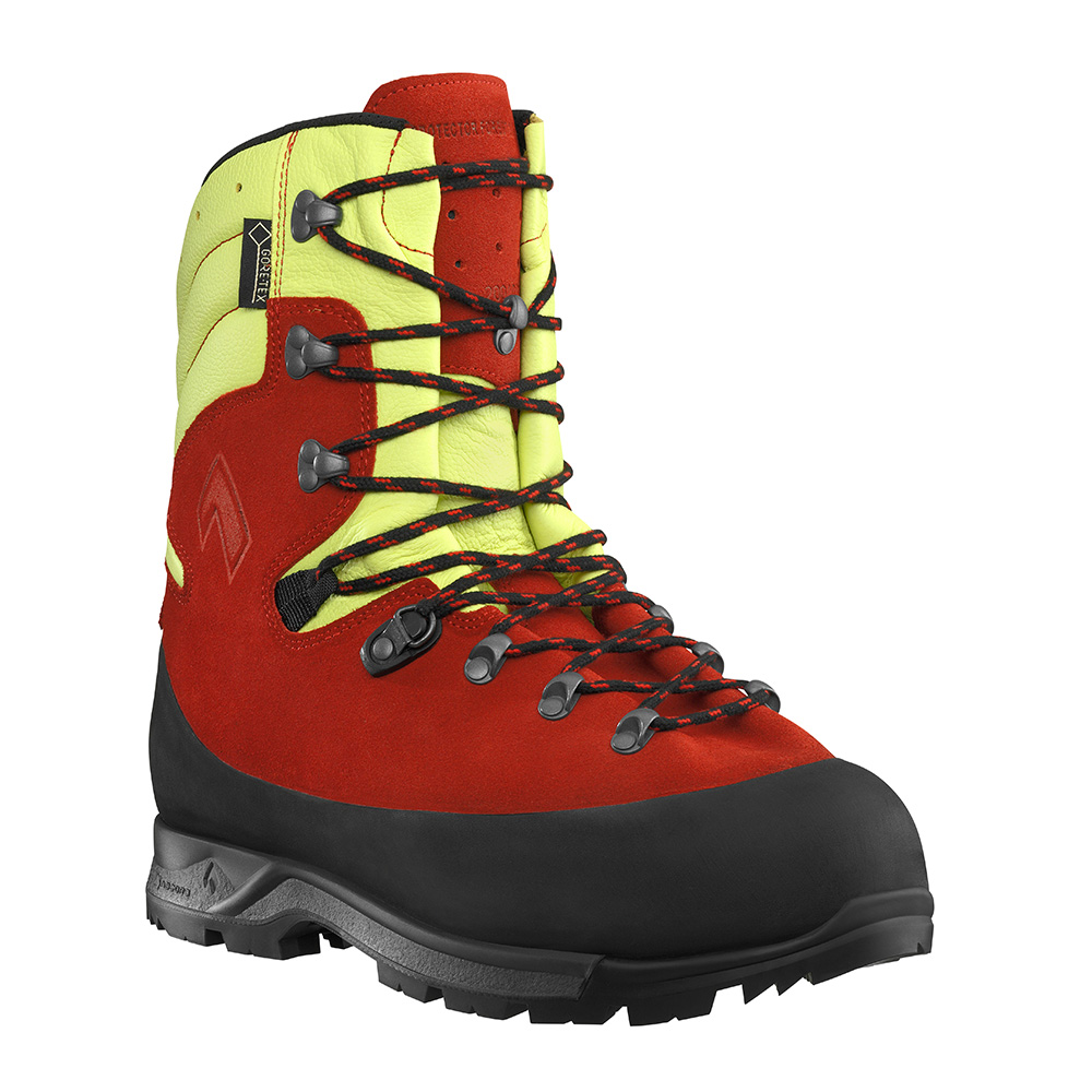 HAIX® PROTECTOR FOREST 2.1 GTX red/yellow, Schnittschutzstiefel Level 2, 603115