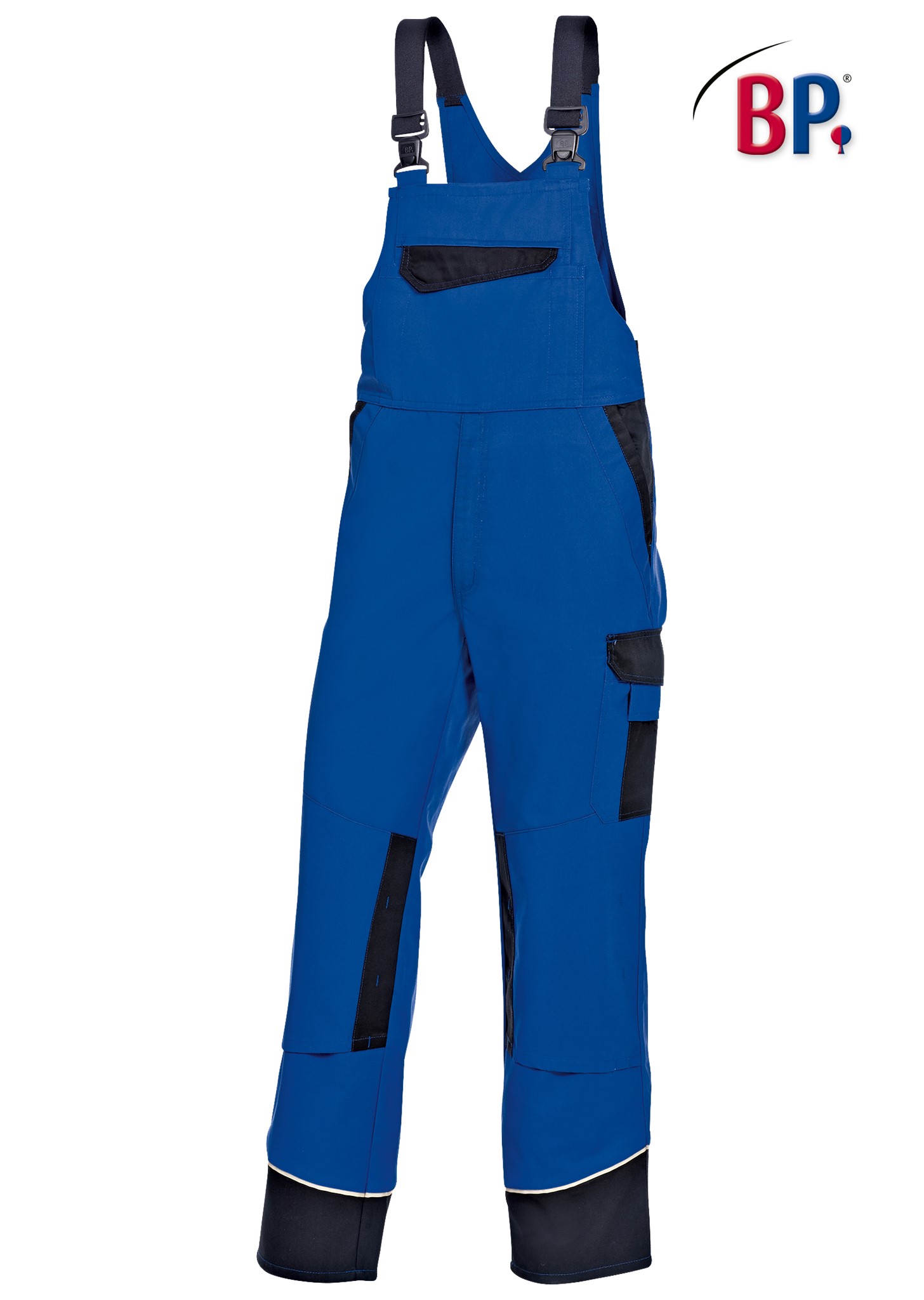 BP® Latzhose 1608 559 mit verdeckten Knöpfen und Kniepolstertaschen 